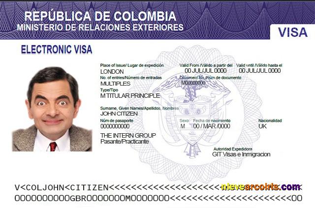 Colombia electronic visa
